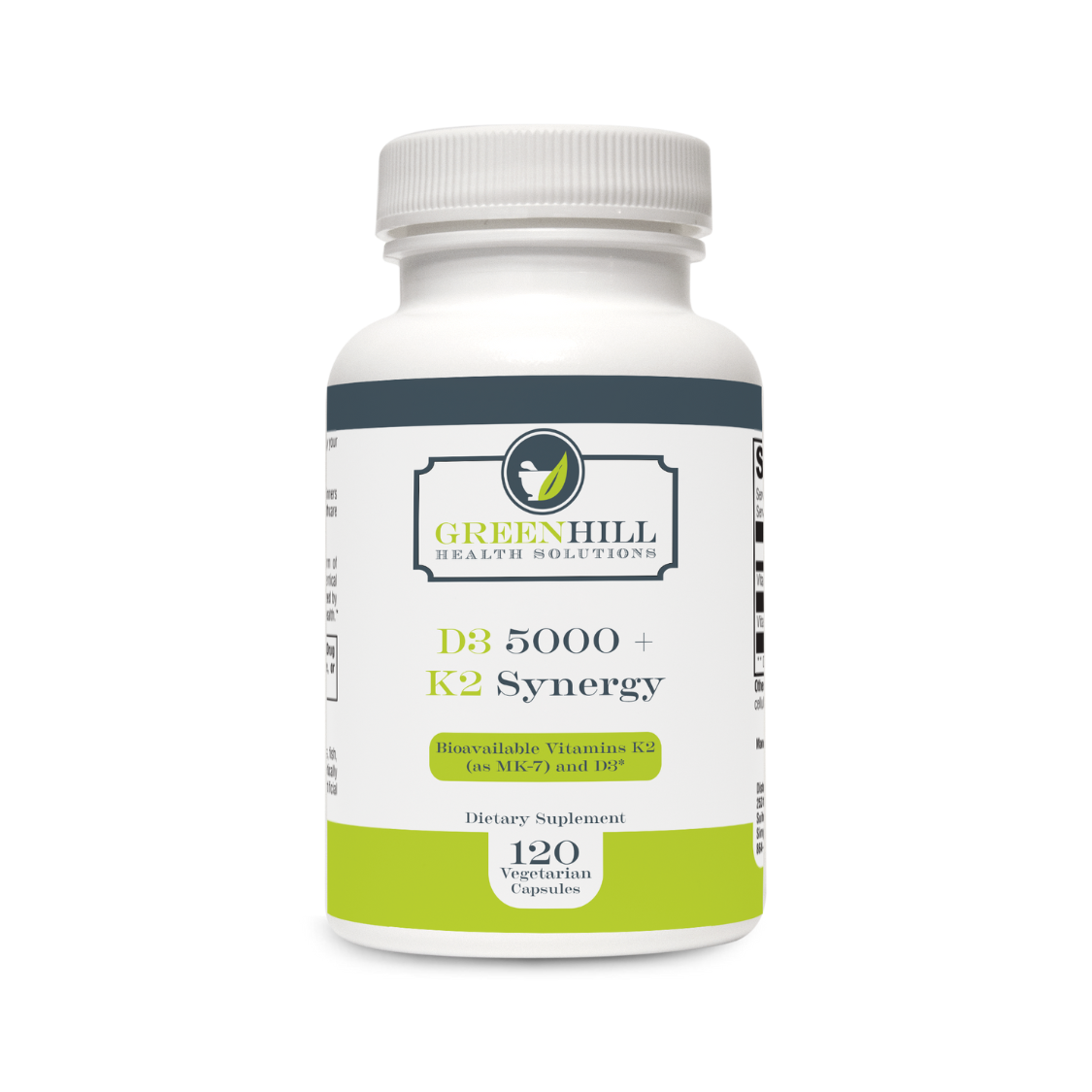 D3 5000 + K2 Synergy supplement bottle